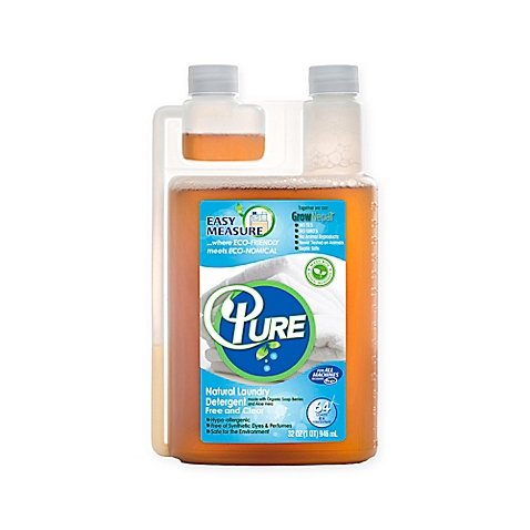 Product Cover Pure Natural Laundry Detergent (Baby) 64 Loads, 100% Natural Laundry Detergent for Sensitive Skin Free and Clear-Sensitive Skin Friendly-Hypoallergenic-Ingredients Listed on Label (1 Pack)