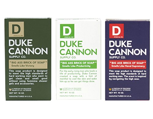 Product Cover Duke Cannon Men's Big Ass Brick of Soap Set - Productivity, Naval Supremacy, Victory