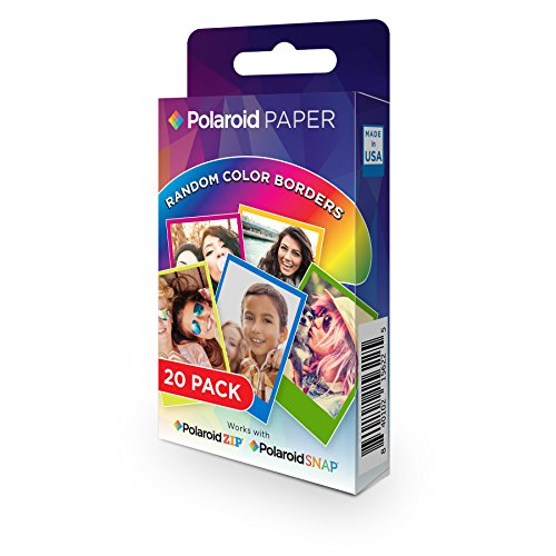 Product Cover Polaroid 2x3 inch Rainbow Border Premium ZINK Photo Paper TWIN PACK (20 Sheets)