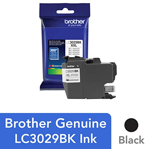 Product Cover Brother Genuine Super High Yield Black Ink Cartridge, LC3029BK, Replacement Black Ink, Page Yield Up To 3000 Pages, Amazon Dash Replenishment Cartridge, LC3029