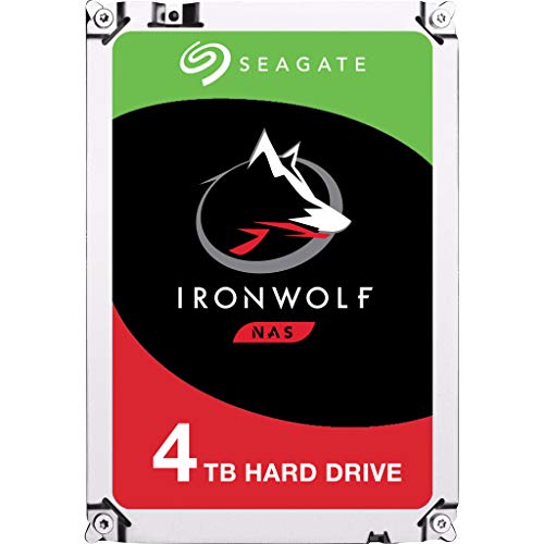 Product Cover Seagate IronWolf 4Tb NAS Internal Hard Drive HDD - 3.5 Inch SATA 6GB/S 5900 RPM 64MB Cache for Raid Network Attached Storage (ST4000VN008)