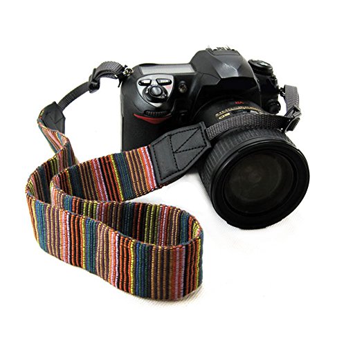 Product Cover CHMETE Bohemia Vintage Universal Adjustable Camera Camcorder Shoulder Neck Strap Belt with Harness Adapter Fits for DSLR Camera
