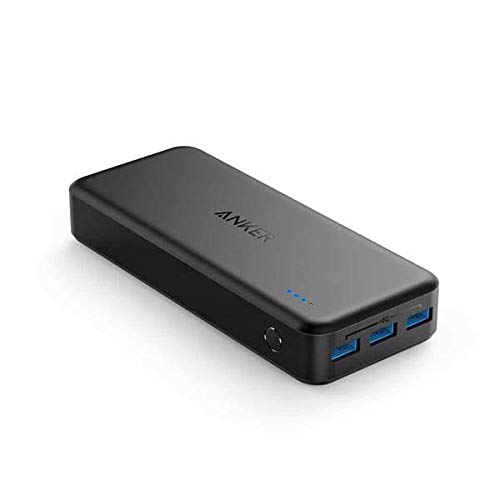 Product Cover Portable Charger Anker Powercore Elite 20000, 20000mAh Power Bank with 3-Port 6A Output, Dual Input and 4A Fast Recharging