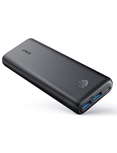Product Cover Anker PowerCore II 20000, 20100mAh Portable Charger with Dual USB Ports, PowerIQ 2.0 (up to 18W Output) Power Bank, Fast Charging for iPhone, Samsung and More (Compatible with Quick Charge Devices)