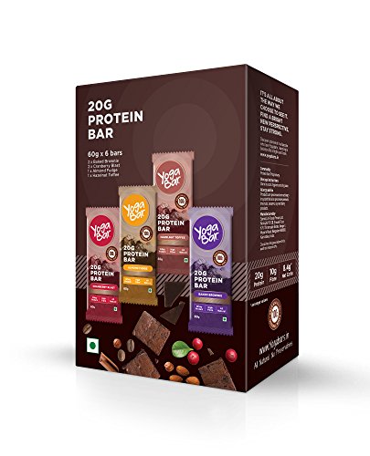 Product Cover Yogabar 20 gram Protein Bar Variety Box - 6 x 60 g (Single Pack)