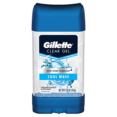 Product Cover Gillette Antiperspirant Deodorant for Men, Cool Wave Scent, Clear Gel, 3.8 oz (Pack of 3)
