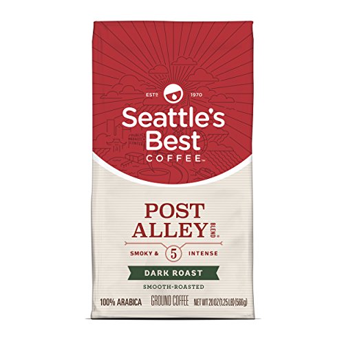Product Cover Seattle's Best Coffee Post Alley Blend (Previously Signature Blend No. 5) Dark Roast Ground Coffee, 20 Ounce (Pack of 1)