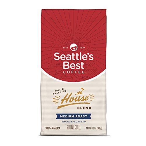 Product Cover Seattle's Best Coffee House Blend Medium Roast Ground Coffee, 12 Ounce (Pack of 1)