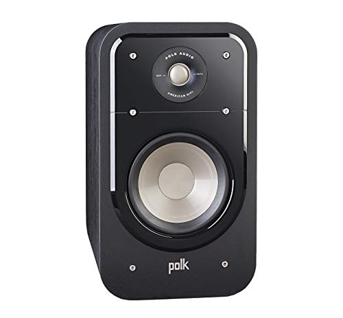Product Cover Polk Audio S20 Signature Series Bookshelf Speakers for Home Theater, Surround Sound and Premium Music, Power port technology, Detachable Magnetic Grille (Pair), Black