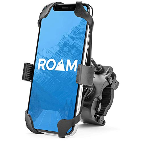 Product Cover Roam Universal Premium Bike Phone Mount for Motorcycle - Bike Handlebars, Adjustable, Fits iPhone 11, X, XR, 8 | 8 Plus, 7 | 7 Plus, 6s Plus | Galaxy, S10, S9, S8, Holds Phones Up to 3.5