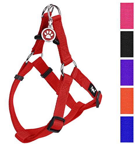 Product Cover PUPTECK No Pull Dog Harness Adjustable Basic Nylon Step in Puppy Vest Outdoor Walking Chest Girth 15.6