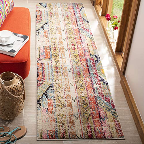 Product Cover Safavieh Monaco Collection MNC222F Modern Bohemian Distressed Runner, 2'2