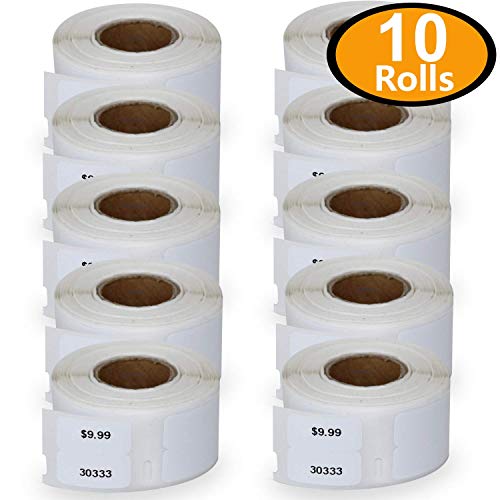 Product Cover 10 Rolls Dymo 30333 Compatible 1/2