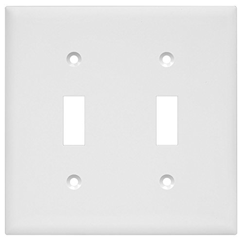 Product Cover ENERLITES Toggle Light Switch Wall Plate, Size 2-Gang 4.50