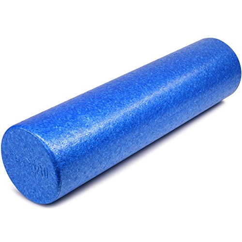 Product Cover Yes4All EPP Exercise Foam Roller - Extra Firm High Density Foam Roller - Best for Flexibility and Rehab Exercises (36 inch, Blue)