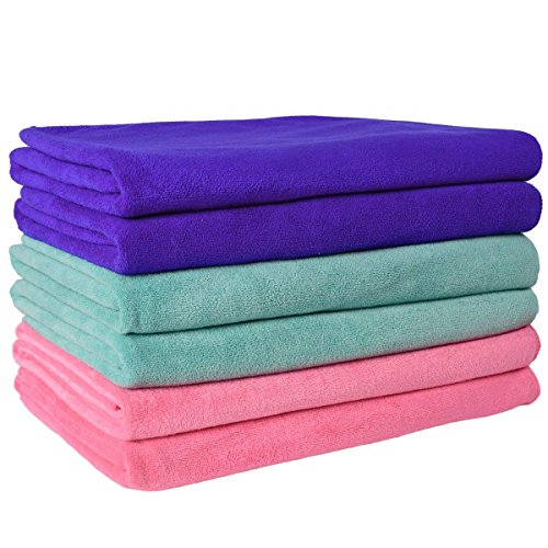 Product Cover JML Microfiber Towels, Bath Towel Sets (6 Pack, 27