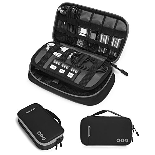 Product Cover BAGSMART Electronic Organizer Travel Cable Organizer Bag Portable Electronic Accessories Bag for Cable, USB, Black and Grey