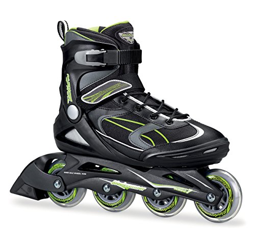 Product Cover Bladerunner by Rollerblade Advantage Pro XT Men's Adult Fitness Inline Skate, Black and Green, Inline Skates, 8