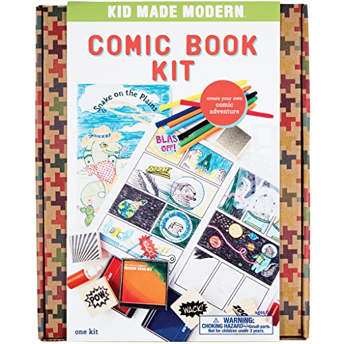 Product Cover Kid Made Modern Comic Book Kit - Kids Arts and Crafts Toys, Storytelling For Kids