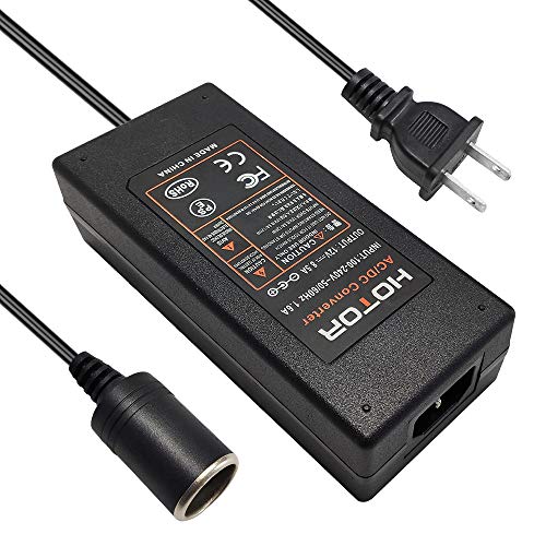 Product Cover AC to DC Converter, HOTOR 8.5A 100W 110-220V to 12V Car Cigarette Lighter Socket AC DC Power Adapter for Car Vacuum and Other 12V Devices Under 100W, but Don't use it for Car Refrigerator!