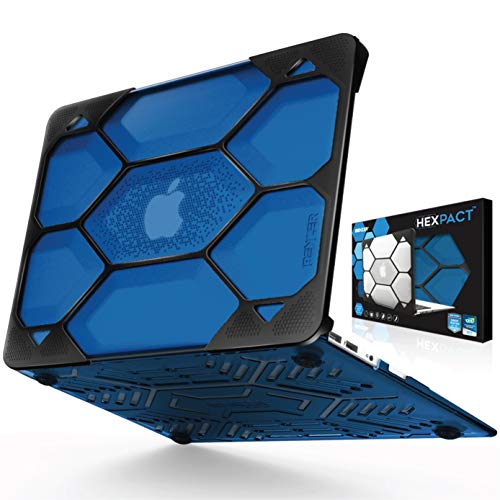 Product Cover IBENZER Hexpact Heavy Duty Protective Case for MacBook Air 13 Inch A1369/A1466, Blue, LC-HPE-A13CYBL