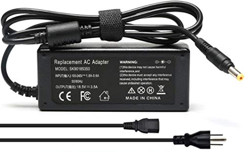 Product Cover Pavilion Charger, AC 65W 4.8x1.7mm Tip Two-Stage Design Power Adapter for HP Pavilion DV2000 DV4000 DV5000 DV6000 DV8000 DV9000 PA-1650-32HA Laptop Notebook PC