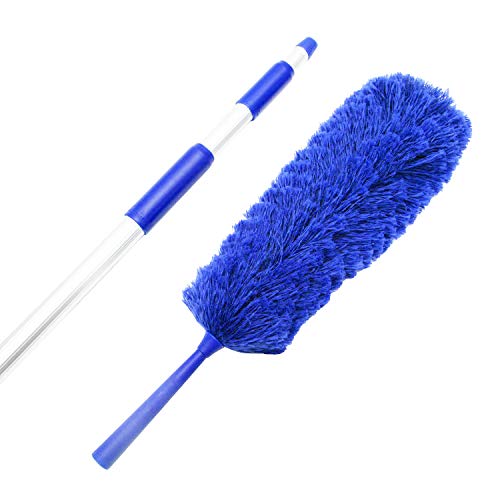 Product Cover Extendable Microfiber Duster Extension Rod | Ceiling Fan Duster 20 Foot Reach | Cobweb 3-Stage Aluminum Telescoping Pole | Lightweight Webster Telescoping Cleaning Tool | U.S. Duster Co.