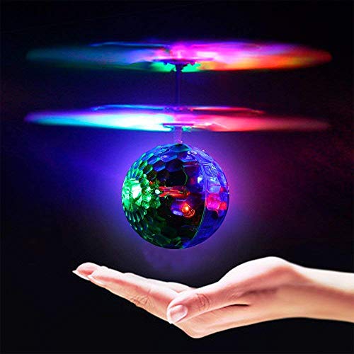 Product Cover Geekercity Mini Flying RC Drone Helicopter Infrared Induction LED Remote Ball Mini Aircraft Toys for Kids Teenagers Children