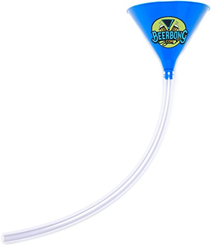 Product Cover Premier Beer Bong Funnel Holds 40 Ounces, made in the USA for Drinking Games, Bachelor and Tailgate Parties (7 Funnel Colors To Pick From) (Blue)