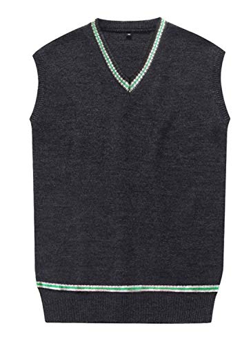 Product Cover Amayar Cosplay Costumes unisex Sweater Fall and Winter Vest Waistcoat,Medium,Green Sweater