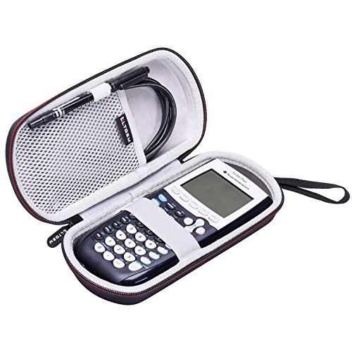 Product Cover LTGEM Case for Texas Instruments TI-84, 89/83 / Plus/CE Graphics Calculator-Includes Mesh Pocket.(Hard and Black)