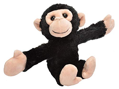 Product Cover Wild Republic Huggers, Chimp Plush Toy, Slap Bracelet, Stuffed Animal, Kids Toys, 8 inches