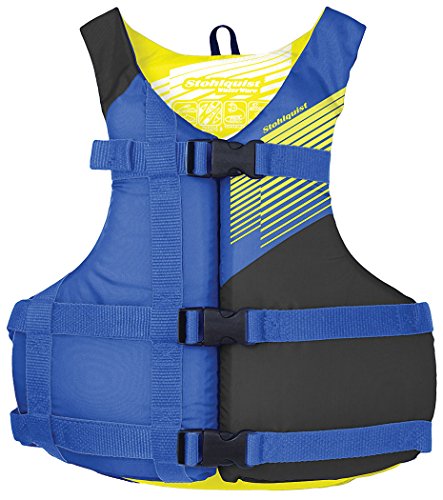 Product Cover Stohlquist Fit Youth Life Jacket/Personal Flotation Device, Youth 50-90 lbs, Blue/Black