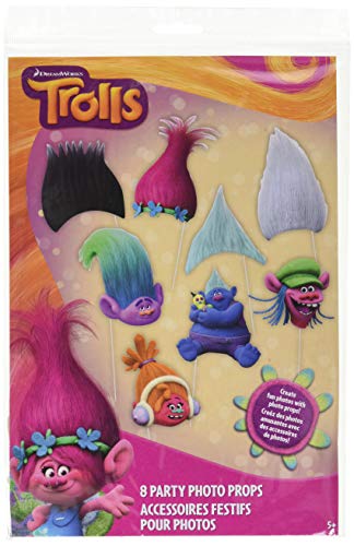 Product Cover Unique Trolls Photo Booth Props, 8 Ct.