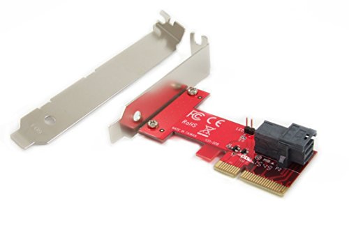 Product Cover Ableconn PEXU2-131 PCI Express 4.0 x4 Host Adapter Card with SFF-8643 Mini-SAS HD 36Pin Connector for U.2 (SFF-8639) PCIe-NVMe SSD - Support Intel 750 2.5-inch U.2 SFF SSD