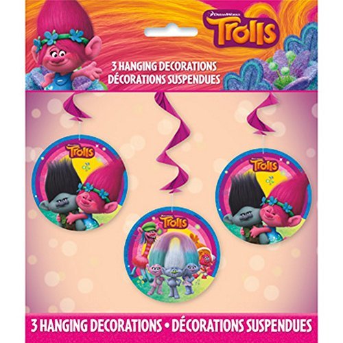 Product Cover Unique Trolls Hanging Swirl Party Decorating Kit
