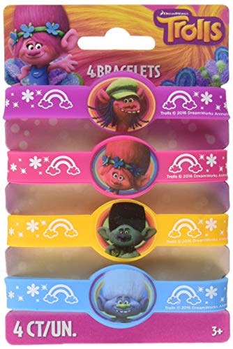 Product Cover Unique Trolls Party Rubber Bracelets, 1 Pack