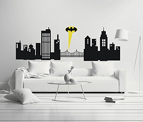 Product Cover e-Graphic Design Inc Gotham City - Boy Girl Room - Mural Wall Decal Sticker for Home Car Laptop (Wide 40