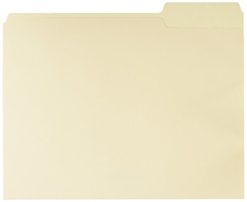 Product Cover AmazonBasics File Folders with Reinforced Tab - Letter Size (100 Pack) - Manila