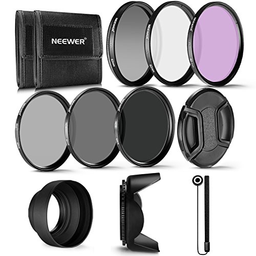 Product Cover Neewer 62MM Professional UV CPL FLD Lens Filter and ND Neutral Density Filter(ND2, ND4, ND8) Accessory Kit for Pentax (K-30 K-50 K-5 K-5) and Sony Alpha A99 A77 A65