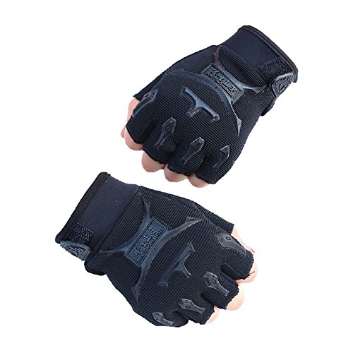 Product Cover Children Half Finger Fingerless Short Gloves Mitt Mitten for Cycling MTB Exercise Skate Skateboard Roller Skating