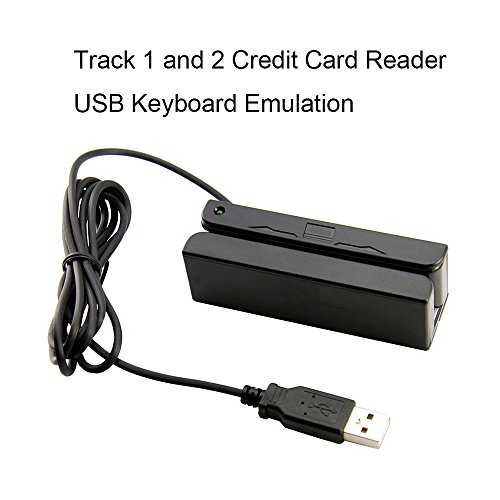 Product Cover Deftun USB MSR90-TK12 Magstripe Stripe Credit Card Reader Track-1&2 Magstripe Scanner Swipe POS