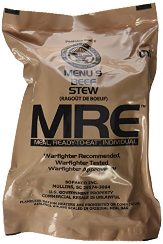 Product Cover Ultimate 2018 US Military MRE Complete Meal Inspection Date January 2018 or Newer (Beef Stew)