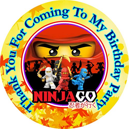 Product Cover Crafting Mania LLC. 12 Ninjago Birthday Party Favor Stickers (Bags Not Included) #1