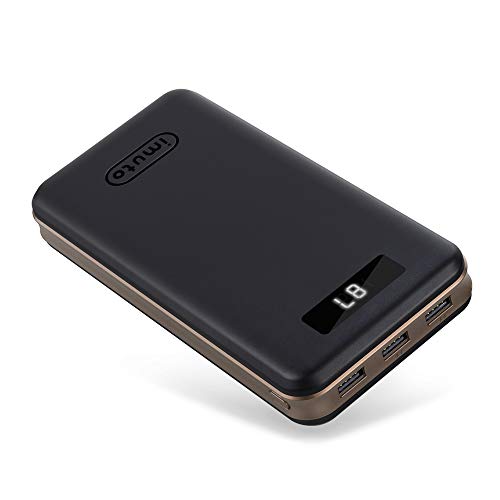 Product Cover iMuto 30000mAh Portable Charger X6, 3-Port USB Output Power Bank External Battery Packs for iPhone 11, 11 Pro Max, 7 8 Plus, Samsung Galaxy S9, Note 10, iPad, Nintendo Switch and More