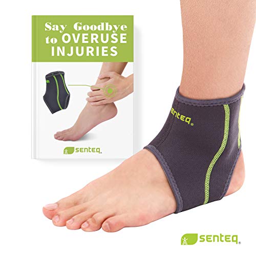 Product Cover SENTEQ Ankle Brace - Breathable Neoprene Sleeve Provides Support, Compression and Pain Relief. Medical Grade and FDA Approved for Sprains, Strains, Arthritis and Torn Tendons. (XXL)