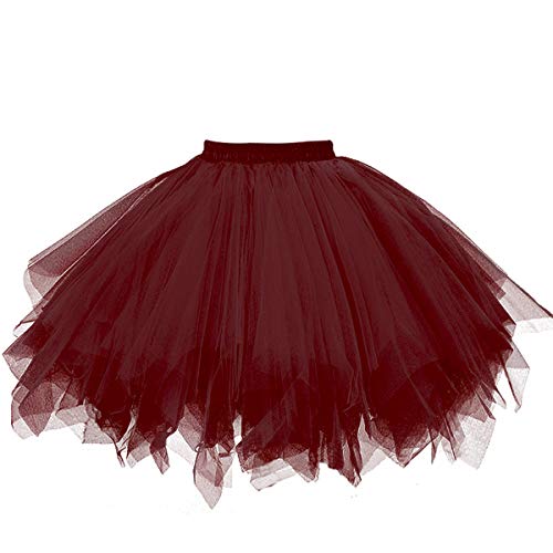 Product Cover GOOBGS Musever 1950s Vintage Ballet Bubble Skirt Tulle Petticoat Puffy Tutu