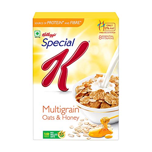 Product Cover Kellogg's Special K Multigrain Oats & Honey, Breakfast Cereals, 435g