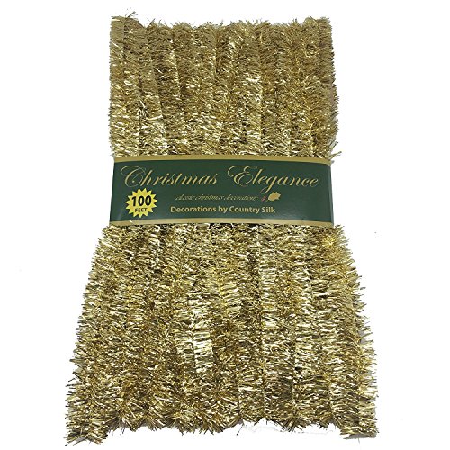 Product Cover 100 FT Commercial Length Christmas Garland Classic Christmas Decorations, Gold