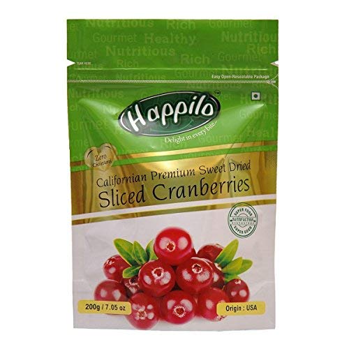Product Cover Premium Californian Dried and Sweet Sliced Cranberries 200g(7.05 OZ)